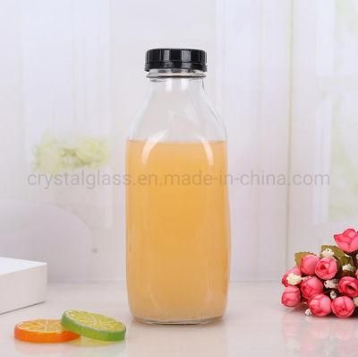 300ml 500ml Wide Mouth Glass Milk Bottle with Screw Lid