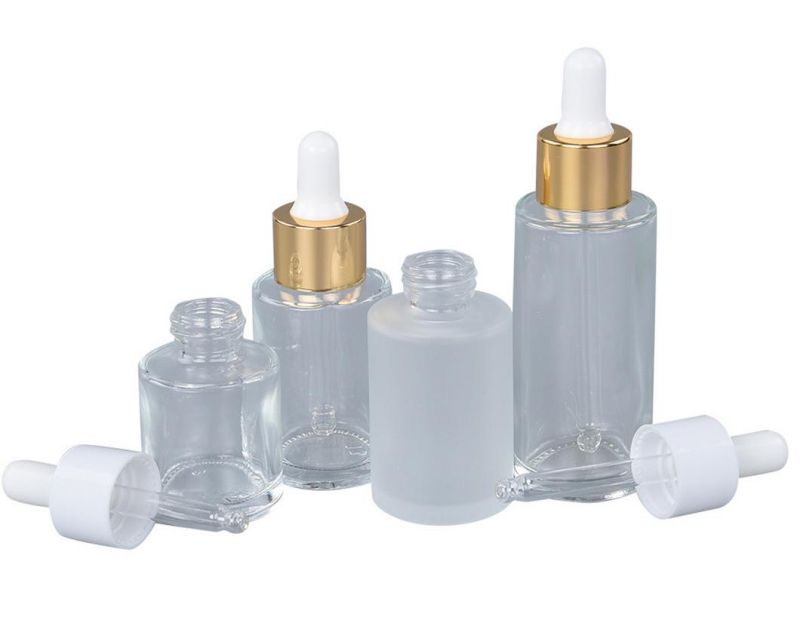 Eco-Friendly 20ml 30ml 50ml Oil Dropper Glass Bottle with Customized Logo Printing