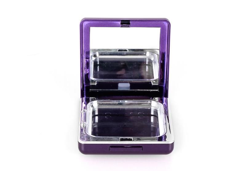 High-Grade Fashionable Square Colorful Printing Cosmetic Packaging Compact Powder Case Foundation Case
