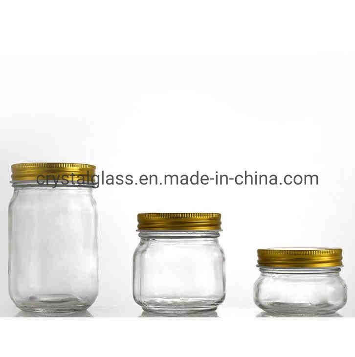 Ball Shape Glass Mason Jar Without Handle, 32oz Round Honey Jar