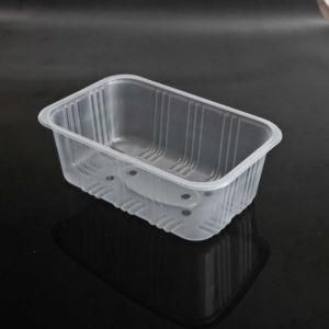Heat Seal Food Grade Disposable Plastic PP Packaging Vegetable Tray