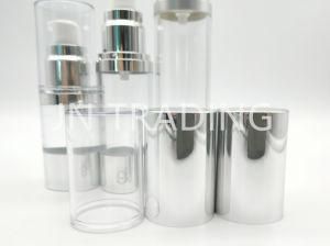 15ml 30ml 50ml Matte Silver Serum Airless Bottle