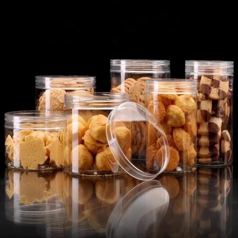 Cylinder Plastic Jar 8oz Plastic Jars with Lids