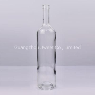 Factory Custom Highly White Clear 1000ml Tequila Liquor Glass Bottle