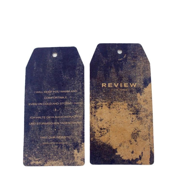 Die Cut Silk Screen Printing Kraft Paper Hang Tag