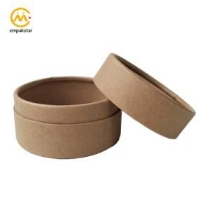 Eco Friendly High End Custom Printed Small Cosmetic Kraft Paper Tube Packaging Round Box
