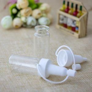10ml Transparent Amber Glass Vial Bottle for Medicine Pharmaceutical Use with Soft PVC Trumpet Head