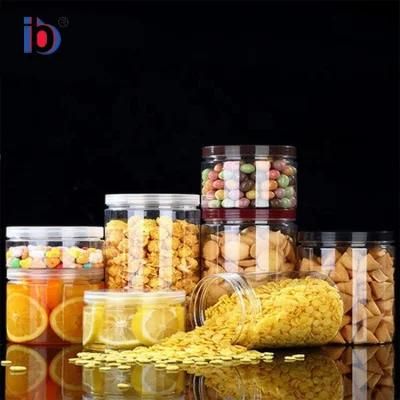 Round Shape Jars with Lids Kaixin Pet Bottle Food Plastic Jar 85mm