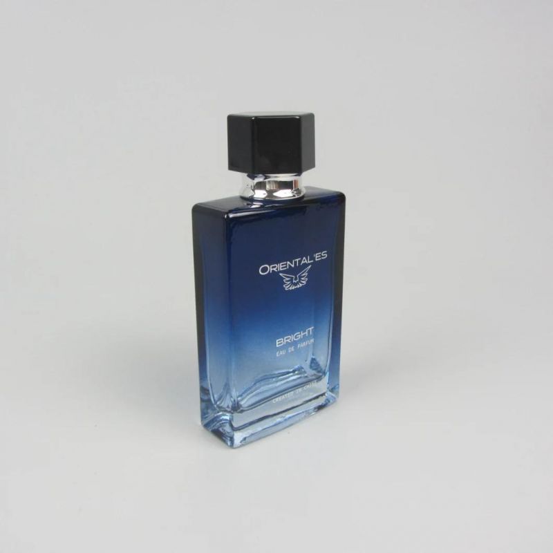 Empty Perfume Bottle Black Cap Square Bottle Perfume