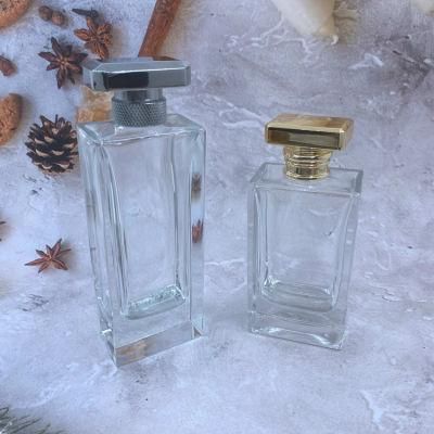 Factory 50ml 100ml Glass Bottle Clear Spray Perfume Cosmetic Packaging Empty Bottles