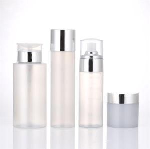 Cosmetic Jar with Lotion Bottle and Toner Bottle Cosmetic Packaging Suit Bottle