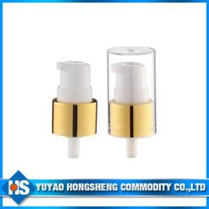 Shiny Gold Sprayer Cosmetic Cream Pump with PP