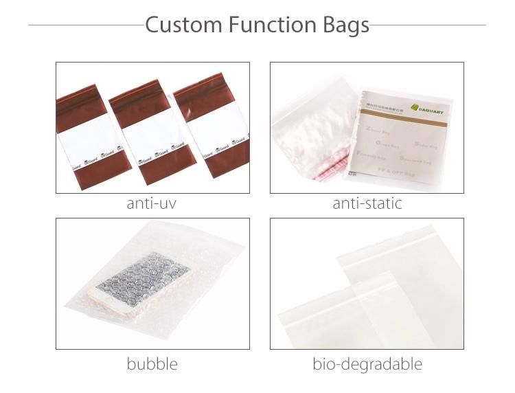 Color Printed Customized Dsigan Plastic Slider Packaging Bag, with Anti-Bacteria Additive