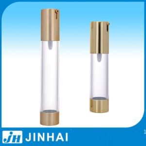 30ml 50ml Aluminum Golden Transparent Airless Bottle for Lotion