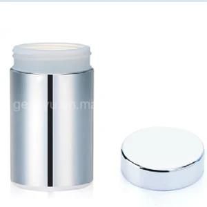 80z/250 Ml Slive Chromed/ Metallized HDPE Powder Plastic Jar