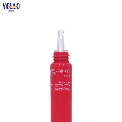 Cosmetic Soft Tube Plastic Cosmetic Packaging Squeeze Lotion Eye Cream Tube with Clear Lip Nozzle