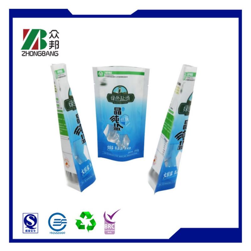 Resealable Laminated Bath Salt Sugar Food Packaging Plastic Zipper Bag