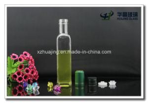 250ml Empty Square Glass Oilve Oil Bottle with Cap