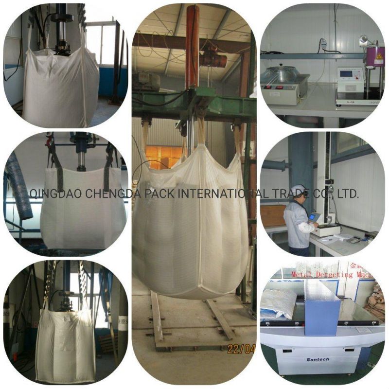 1000kg 1500kg Plastic FIBC PP Jumbo Bag PP Bulk Bags for Sand Beans Sugar