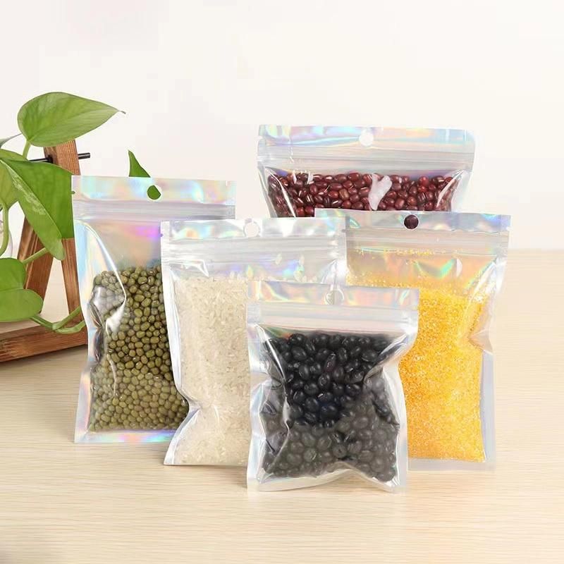 Holographic Stand up Zipper Bag Laser Stand up Packing Bag