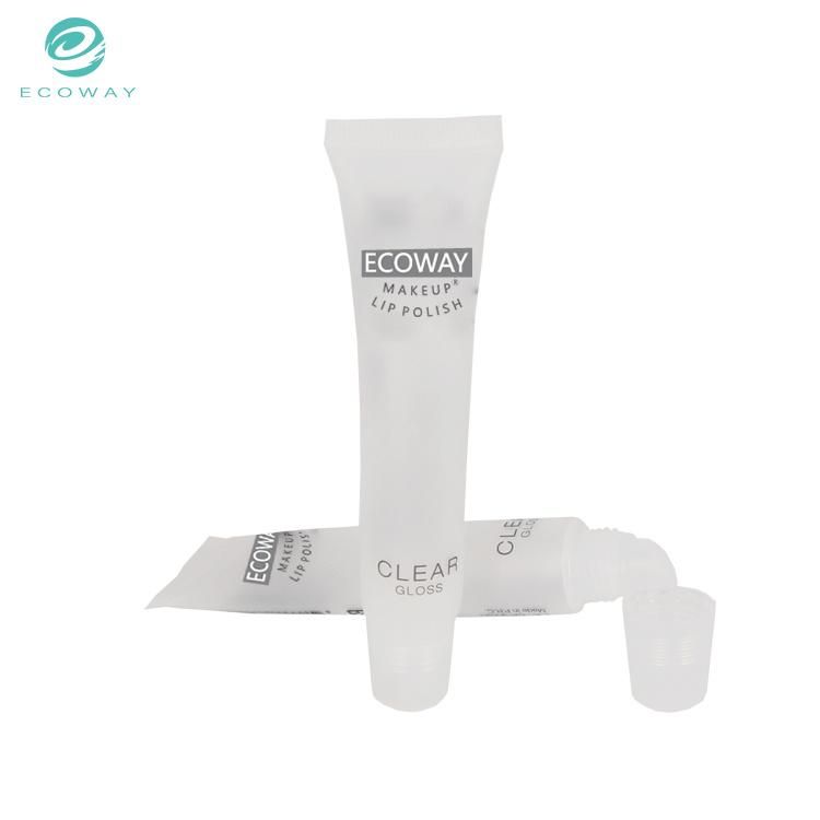 Clear Cosmetic Plastic Empty Lip Balm Tube Packaging Manufacturers with Screw Caps