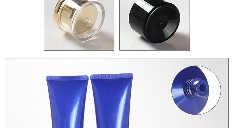 Cosmetics Manufacturers Spot Packaging 100 Grams of Empty Blue Hose Cleaning Milk Packaging Material Hose