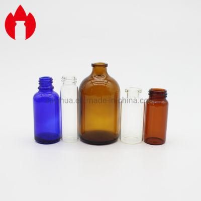 3ml 5ml 10ml 30ml 50ml 100ml Clear or Amber Pharmaceutical Glass Bottle Vial