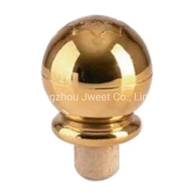 Gold Plastic Cap Synthetic Wood Cork Wine Bottle Stopper