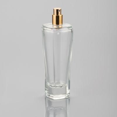 100ml Empty Clear Glass Spray Perfume Bottle with Red Cap