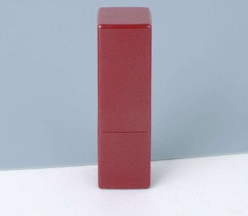 Hot Sale Empty Custom Square Red Makeup Containers Lipstick Tube Metal Lipstick Tube