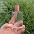 High-End 30ml Square Walnut Wooden Cap High Transparency Glass Bayonet Perfume Spray Bottle