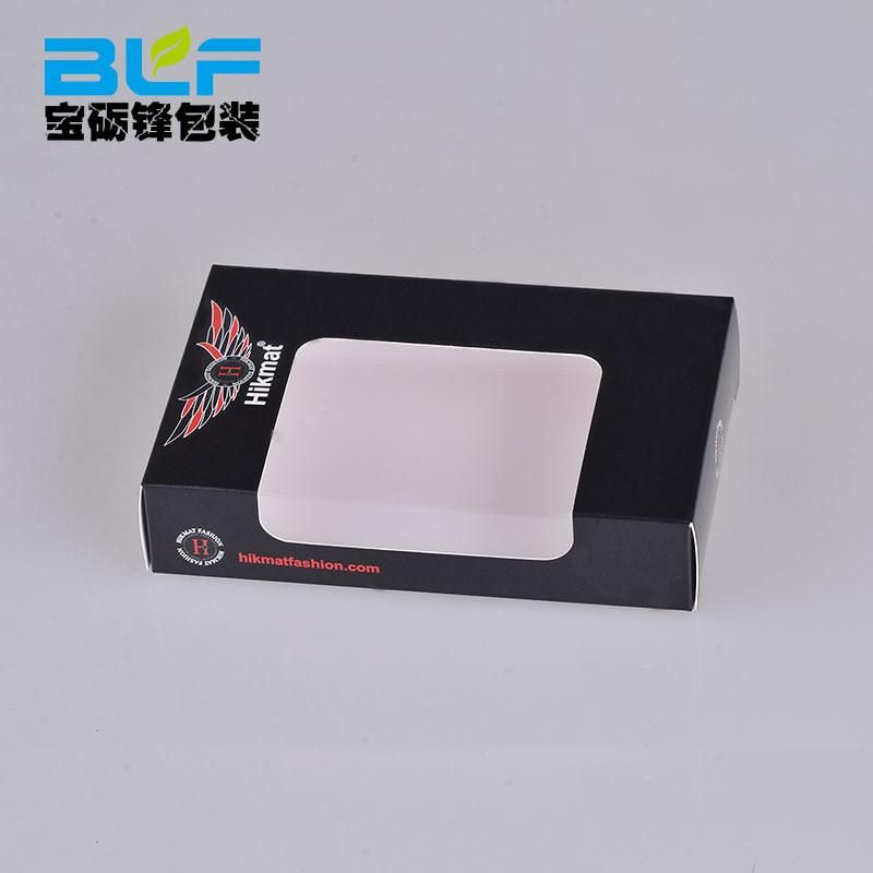 Paper Box with Clear Plastic Cover Window