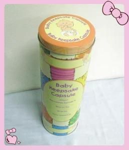 Baby Keepsake Capsule Tin Can