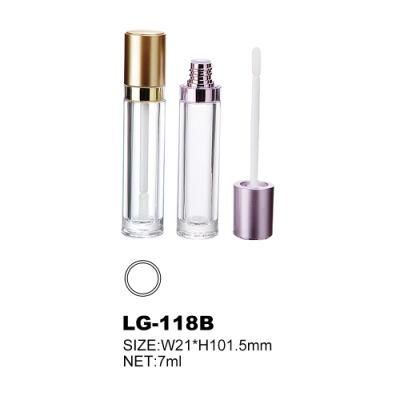 Sliver Lipgloss Packaging Empty Lip Gloss Container Tubes with Brush