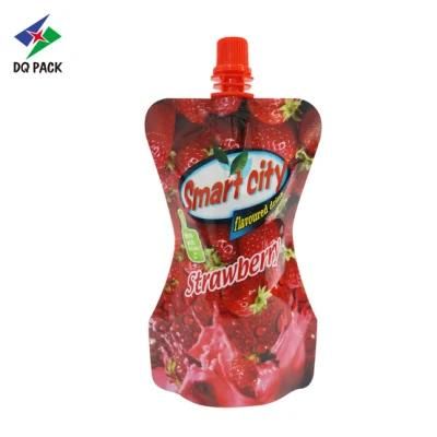 Dq Pack Food Packaging Bags Spout Pouch for Strawberry Fruit Juice