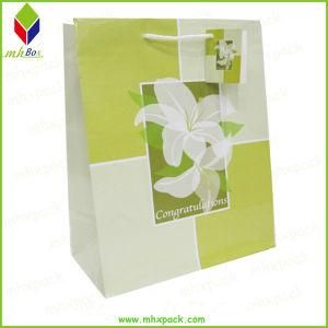 Custom Handle Logo Printed Coated Paper Shopping Bag