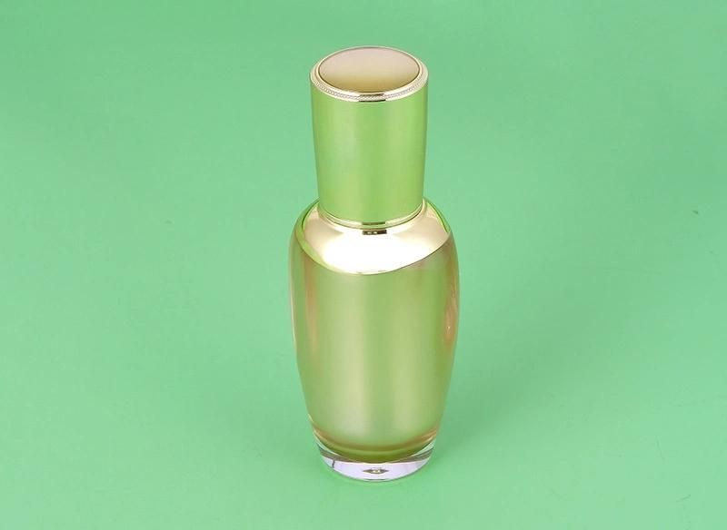30g 50g 30ml 50ml 100ml Luxury Gold Empty Plastic Cream Jar and Lotion Bottle Set for Day Cream Night Cream