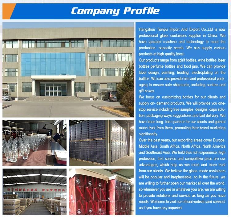 Large Capacity China Manufacturer Clear Glass Liquor Bottle Hot Selling Custom Shape Whiskey Empty Bottles