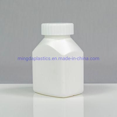 HDPE 155ml Square Plastic Tablets /Food Products Packaging Medicine Bottle