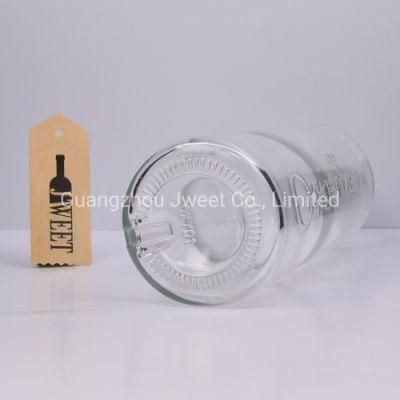 Wholesale Round Flint Glass Acid Etch 750ml Wine Glass Bottle