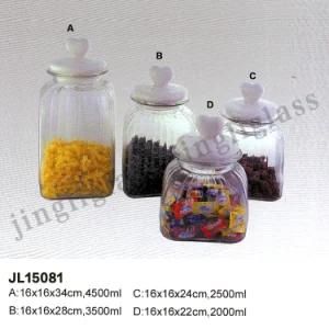 Big Size Storage Glass Jar/ Glass Jar with Cap