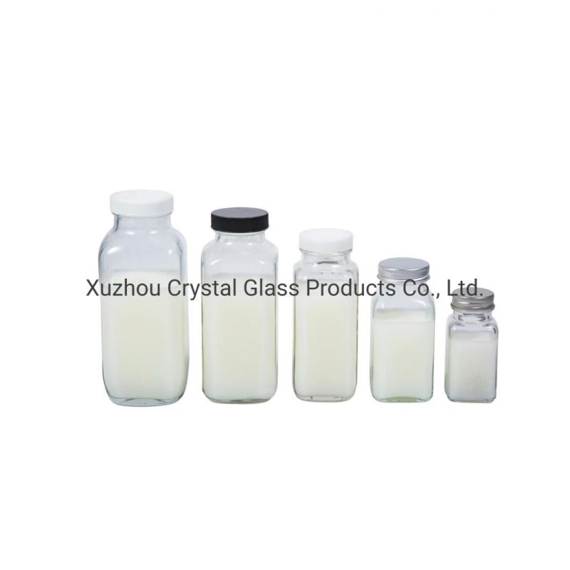 500ml 1000ml Glass Beverage Bottle with Flip Top Clip Lid