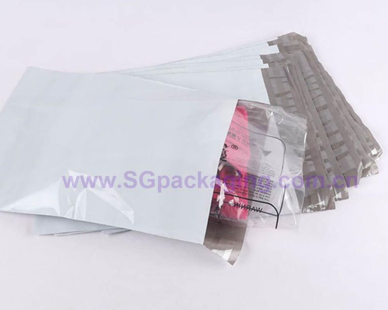 Eco Friendly Custom Logo Printed 100% Compostable Mailer Packaging Bag Biodegradable Poly Grocery Bag