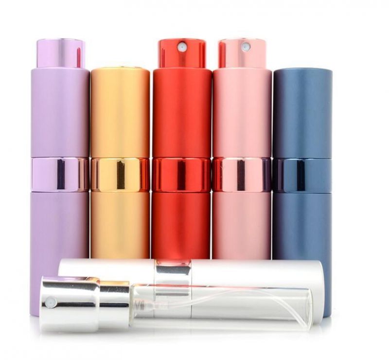 15ml Travel Perfume Bottle Atomizer 7 Colors Parfum Bottles for Spray Scent Pump Case Cosmetic Containers Portable Mini