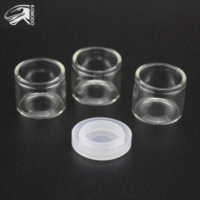 6ml Transparent Jars Custom Logo Silicone Cap Concentrate Glass Bottle