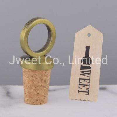 Decorative Metal Lids Synthetic Corks for Vodka Wine Bottle Caps