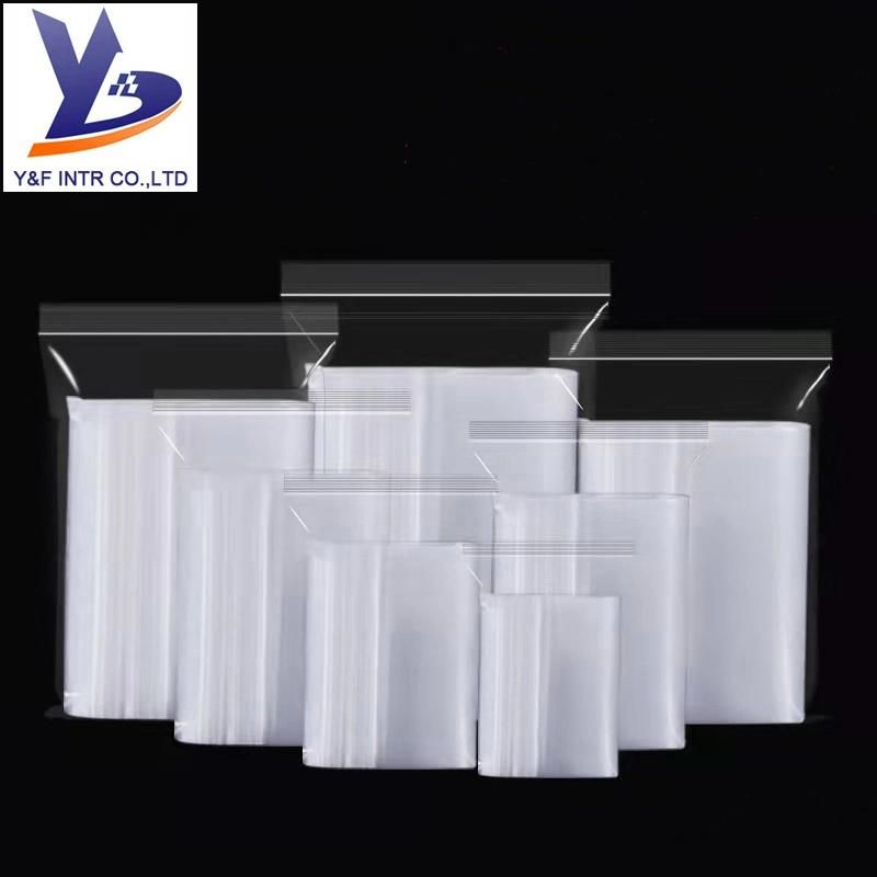 Ziplock Bag LDPE Biodegradable Food Grade Plastic Bag Clear Printed Kitchen Slide Zip Lock Zipper Self Sealing Bag