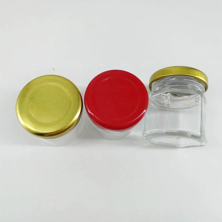 Kitchen Spices Glass Jars 30ml 45ml Round Hexagon Glass Jam Honey Jar for Wedding Favor