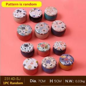 Pretty Small Round Shape Tin Box for Lip Balm Container