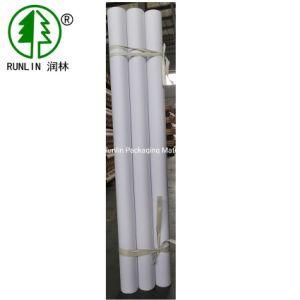 Customized Size Empty Brown and Whte Craft Paper Tube